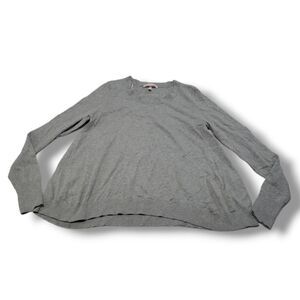 Victoria's Secret Sweater Size Small Cotton Viscose Cashmere Blend Sweater Gray
